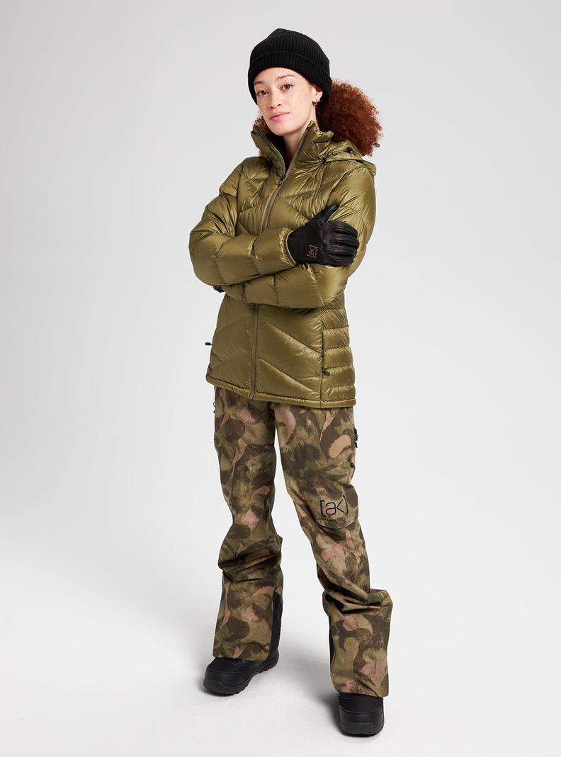 Veste Snowboard Burton [ak] Baker Down Femme Vert Olive | 147829-GFK