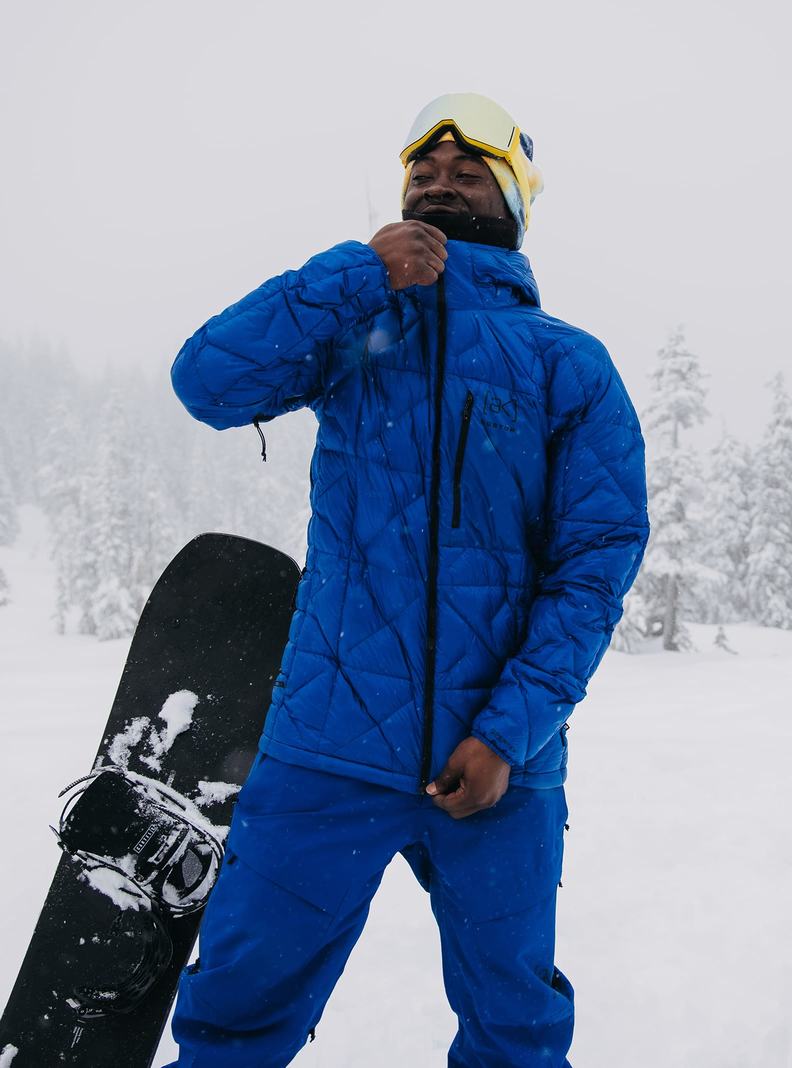 Veste Snowboard Burton [ak] Baker Encapuchonné Down Homme Bleu | 638105-MEI