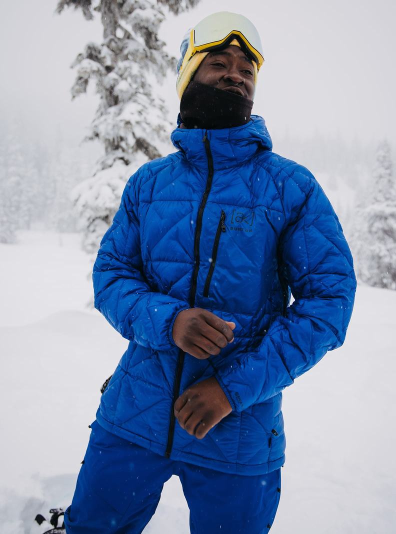 Veste Snowboard Burton [ak] Baker Encapuchonné Down Homme Bleu | 638105-MEI