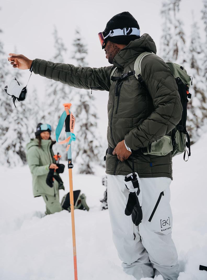 Veste Snowboard Burton [ak] Baker Encapuchonné Down Homme Vert Foncé | 758124-MWL