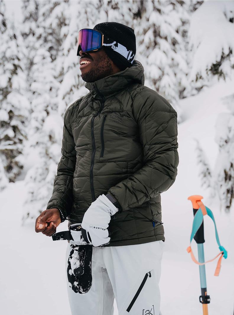 Veste Snowboard Burton [ak] Baker Encapuchonné Down Homme Vert Foncé | 758124-MWL