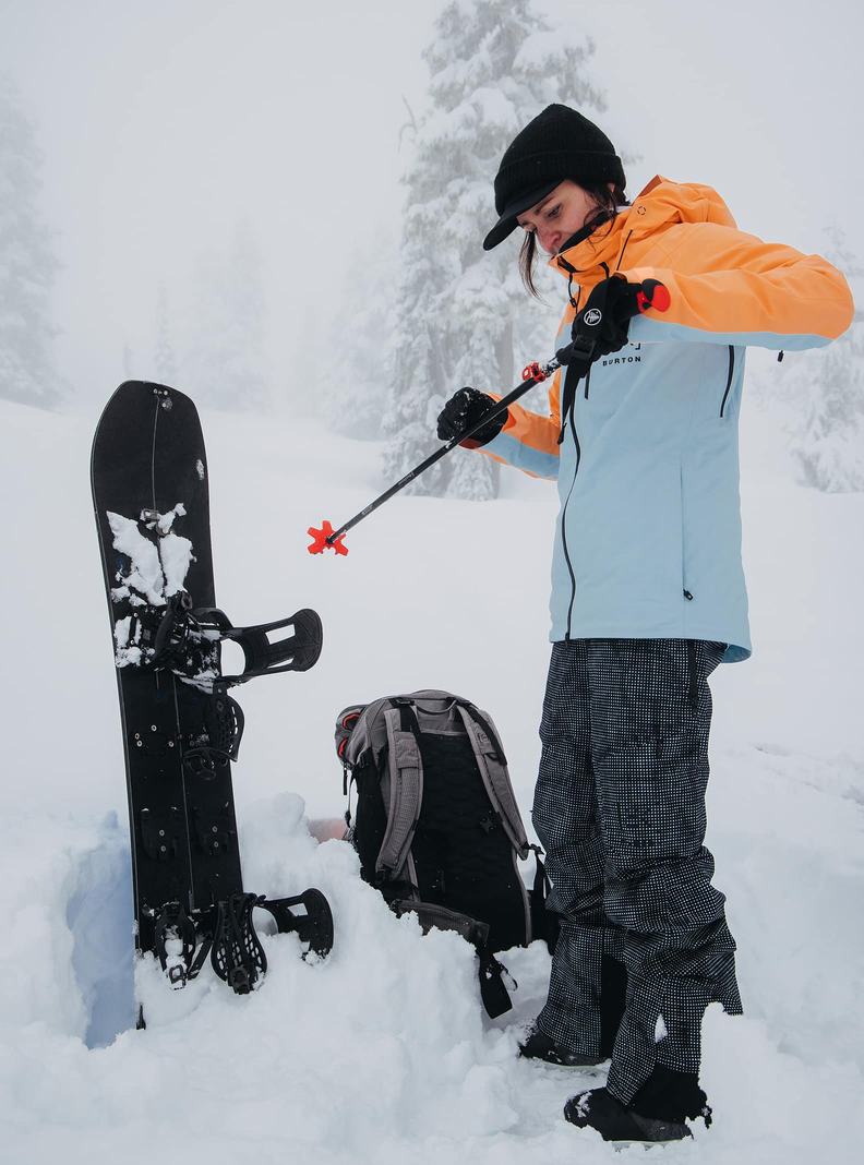 Veste Snowboard Burton [ak] Embark GORE‑TEX 2L Femme Orange Bleu | 490658-KSG