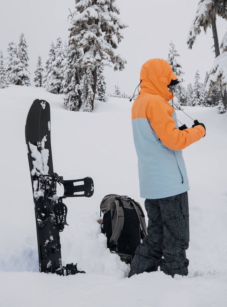 Veste Snowboard Burton [ak] Embark GORE‑TEX 2L Femme Orange Bleu | 490658-KSG