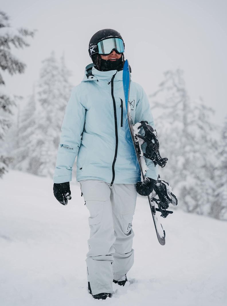 Veste Snowboard Burton [ak] Flare GORE‑TEX 2L Down Femme Bleu | 658701-CWQ