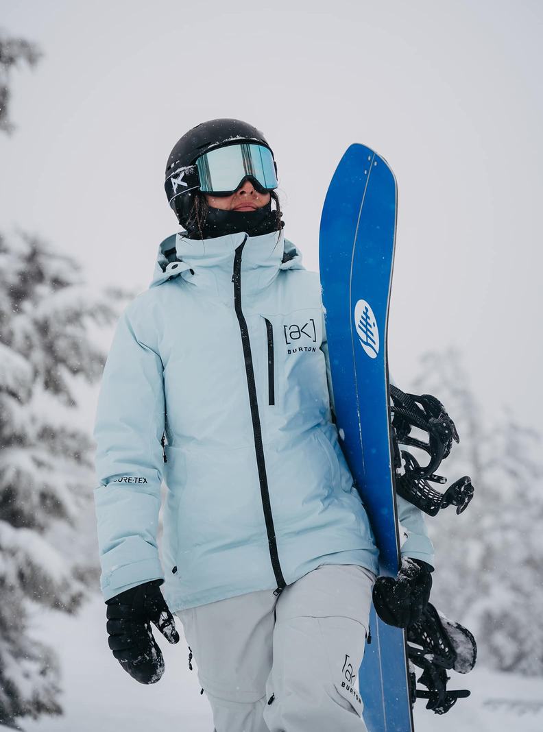 Veste Snowboard Burton [ak] Flare GORE‑TEX 2L Down Femme Bleu | 658701-CWQ