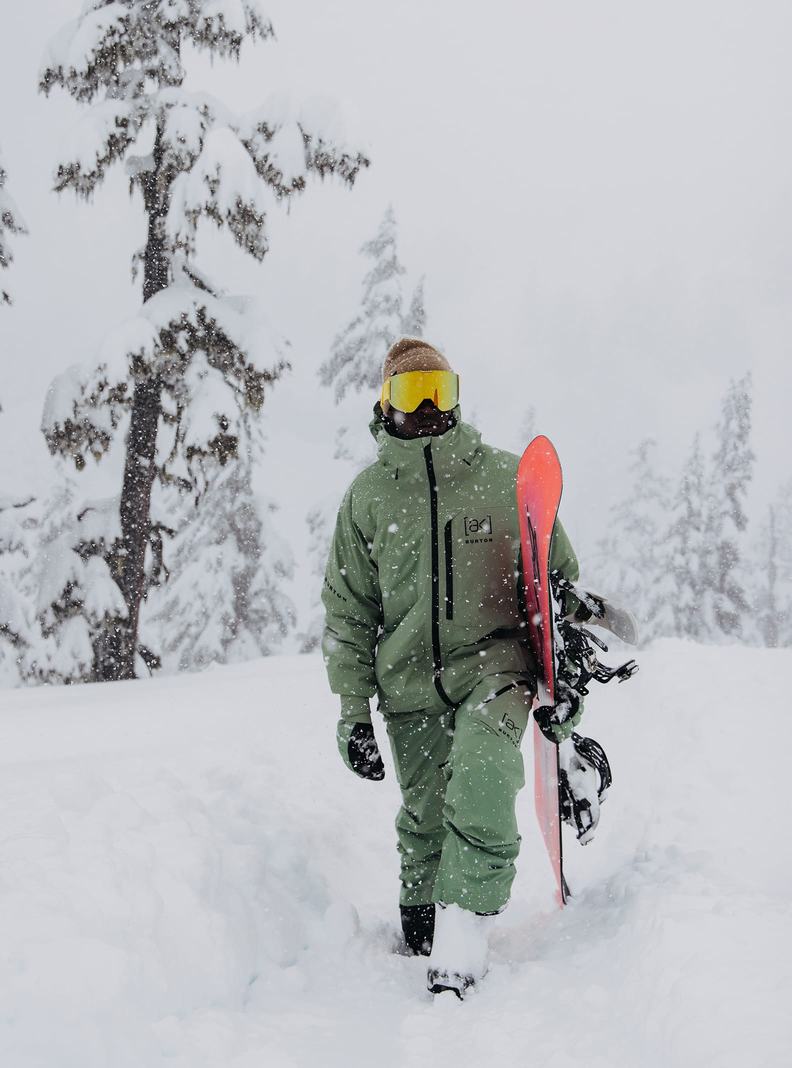 Veste Snowboard Burton [ak] Helitack GORE‑TEX 2L Stretch Homme Vert | 739456-PYC