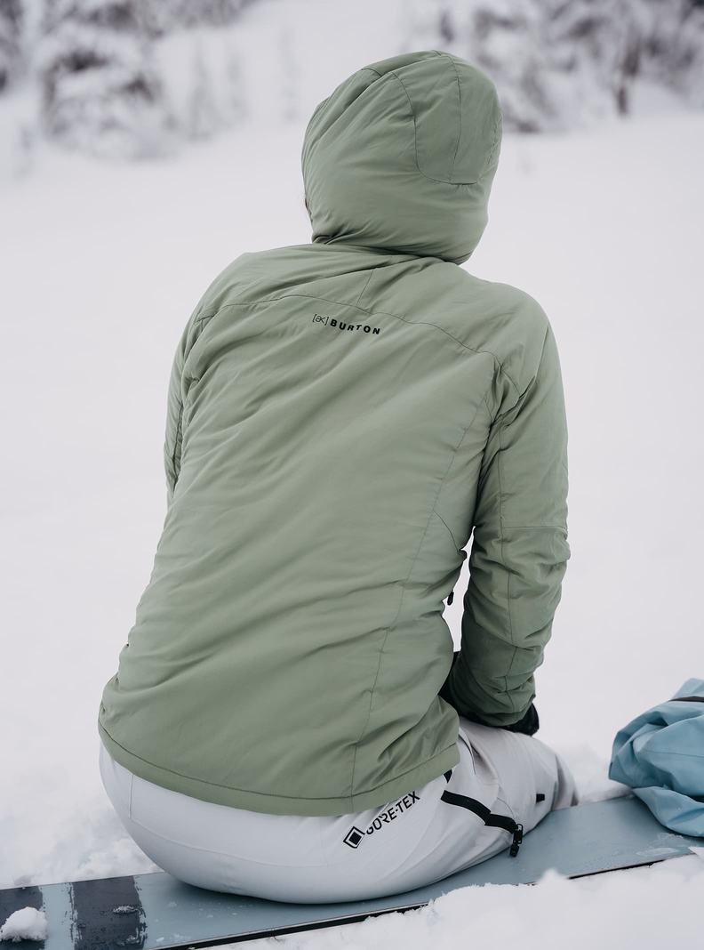 Veste Snowboard Burton [ak] Helium Encapuchonné Stretch Insulated Femme Vert | 329650-VQW