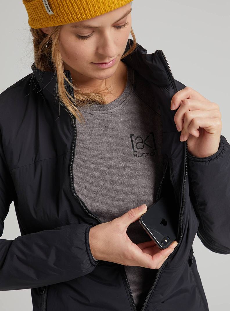 Veste Snowboard Burton [ak] Helium Stretch Insulated Femme Noir | 268401-NXC