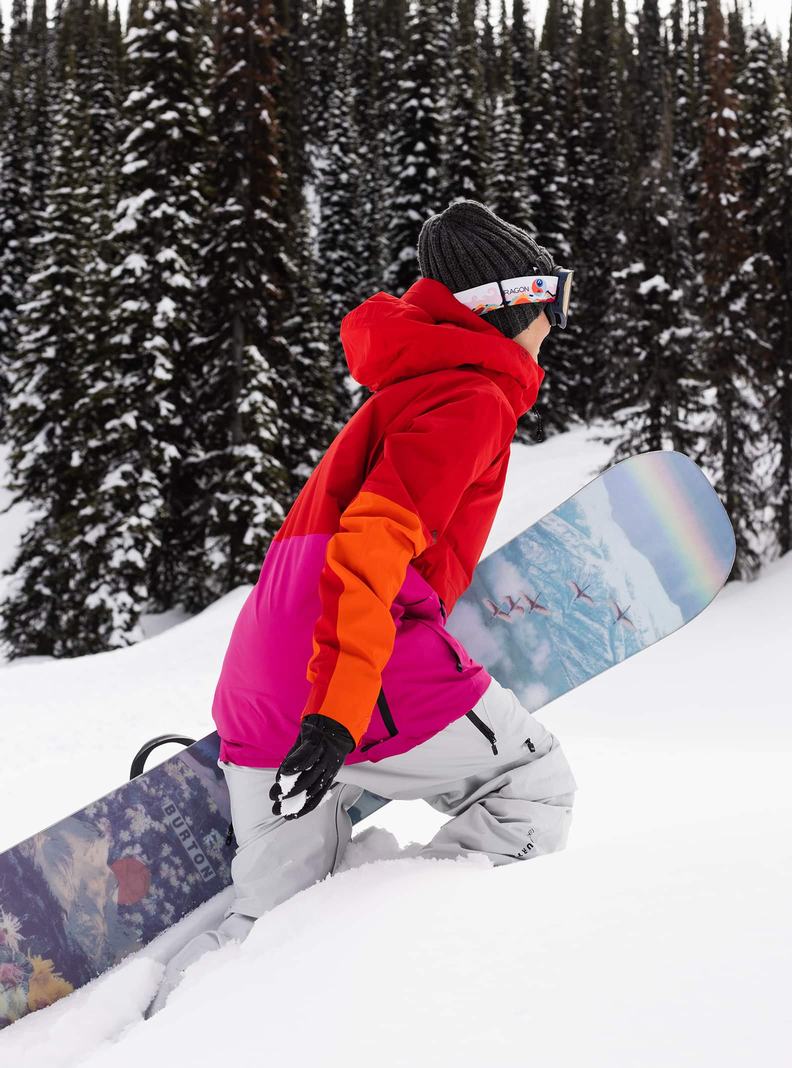 Veste Snowboard Burton [ak] Kimmy GORE-TEX 2L Anorak Femme Rouge Orange | 490513-CPB