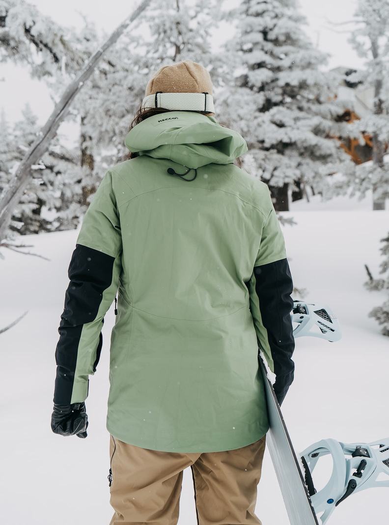 Veste Snowboard Burton [ak] Kimmy GORE-TEX 3L Stretch Femme Vert Blanche Noir | 924760-RJG