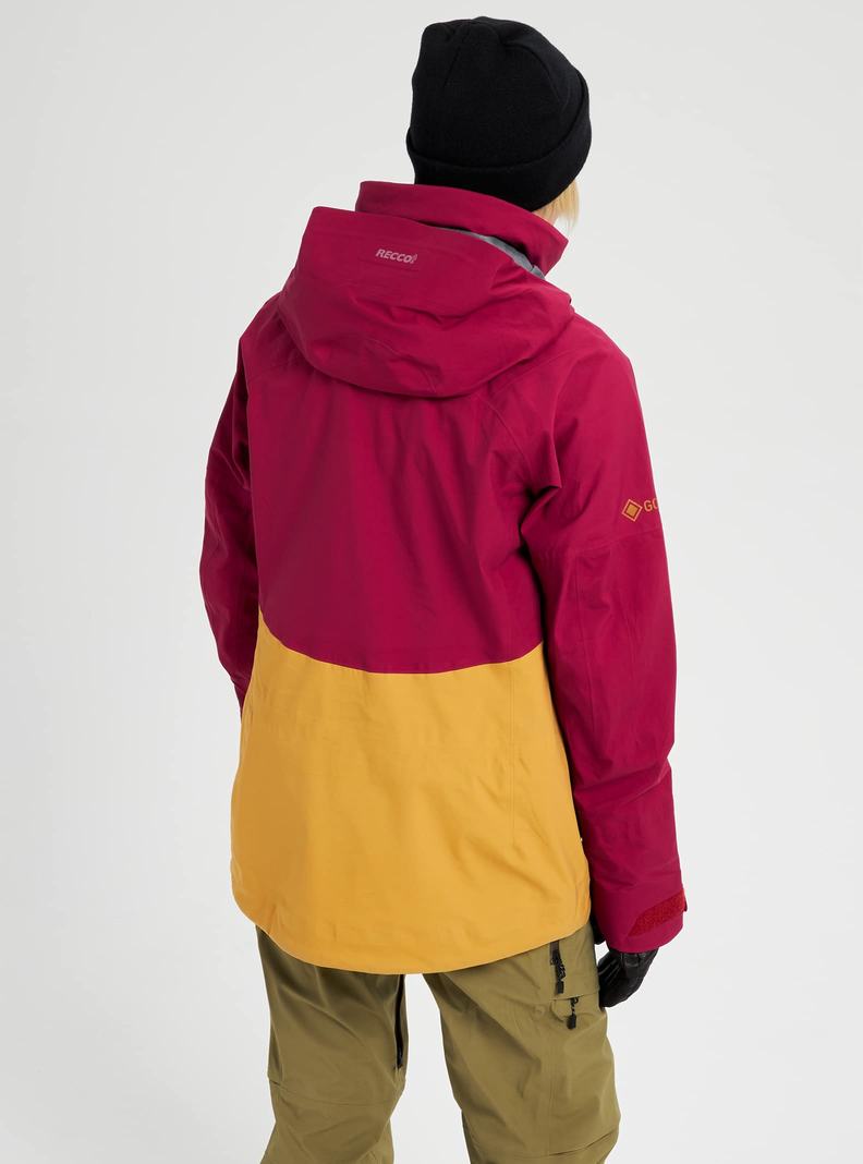 Veste Snowboard Burton [ak] Kimmy GORE-TEX 3L Stretch Femme Marron Violette Jaune | 942703-PKR