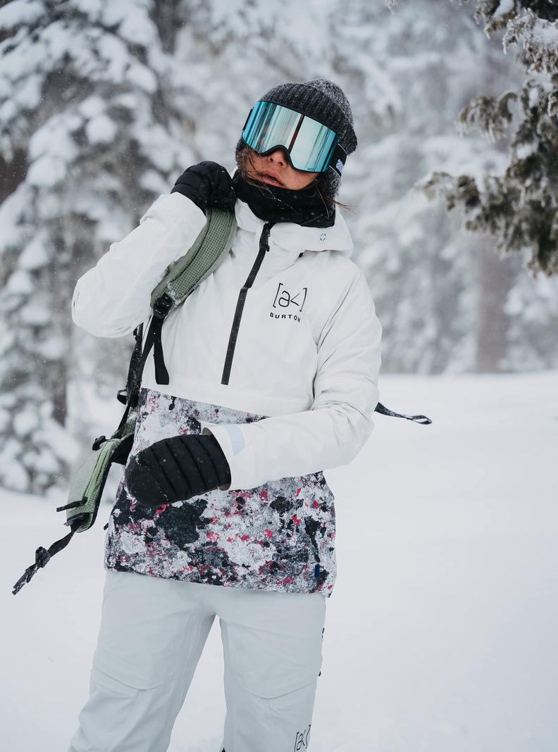 Veste Snowboard Burton [ak] Kimmy GORE-TEX 2L Anorak Femme Blanche | 984613-QUT