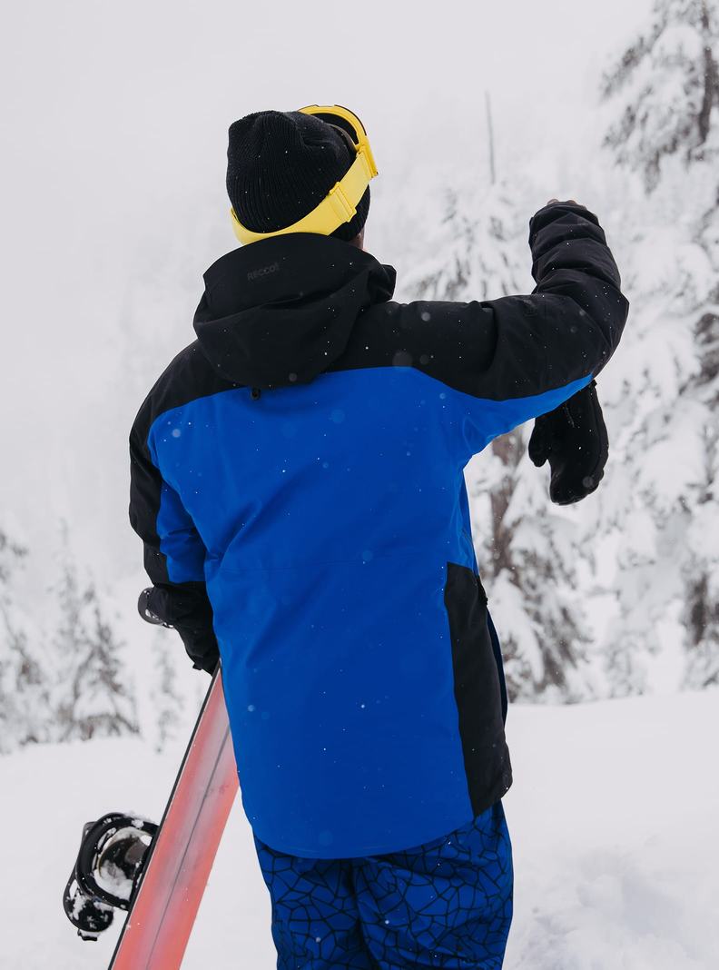 Veste Snowboard Burton [ak] LZ GORE‑TEX Down 2L Homme Bleu Noir | 912506-SDB