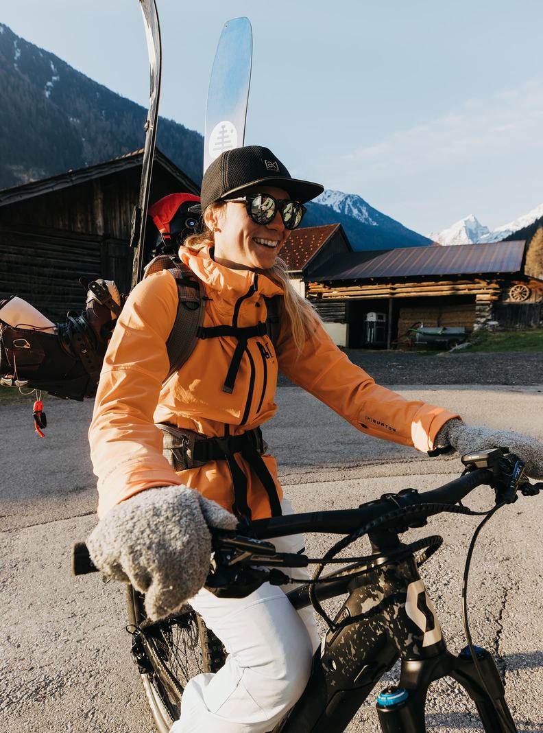 Veste Snowboard Burton [ak] Softshell Femme Orange | 431572-AQB