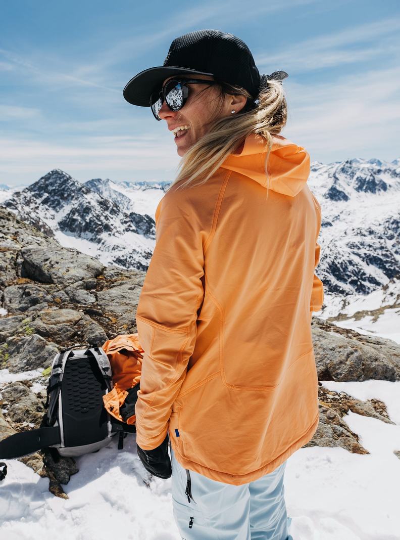 Veste Snowboard Burton [ak] Softshell Femme Orange | 431572-AQB