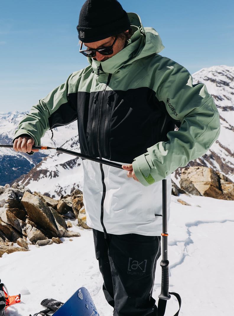Veste Snowboard Burton [ak] Swash GORE‑TEX 2L Homme Vert Blanche Noir | 759208-EKC